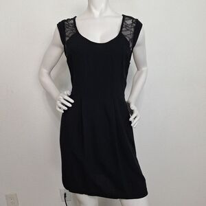 Silence + Noise UO "NEW" Black Witchy Lace Sleeveless Romantic Goth Mini Dress 6